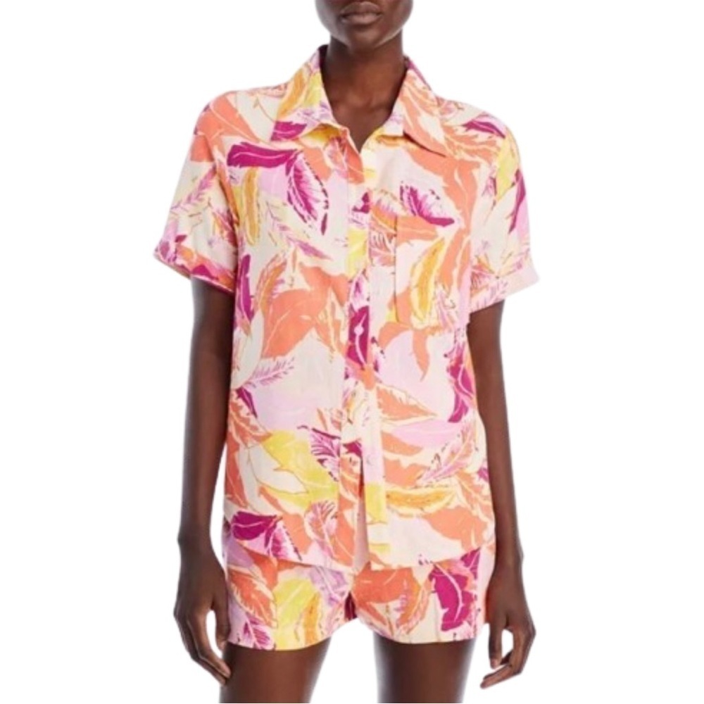 🆕 AQUA Tropical Print Resort Shirt - 100% Exclusive size XS